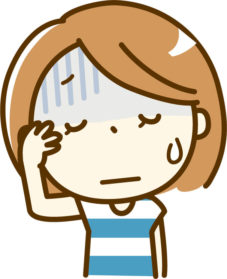 体調不良が悪い女性