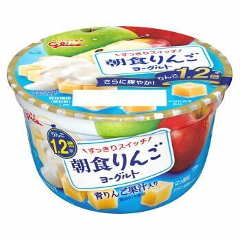 朝食りんごヨーグルト