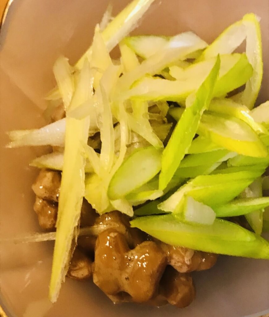 長ネギ納豆