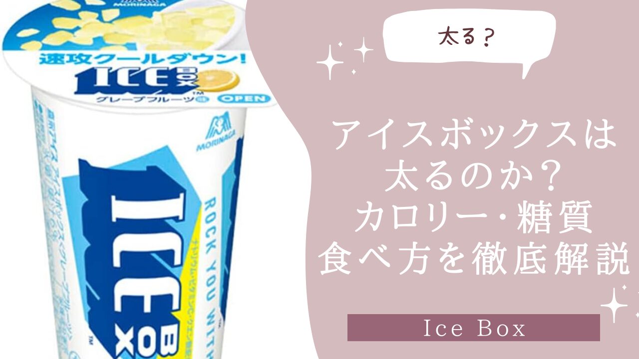 アイスボックスは太るのか？カロリー・糖質・食べ方を徹底解説