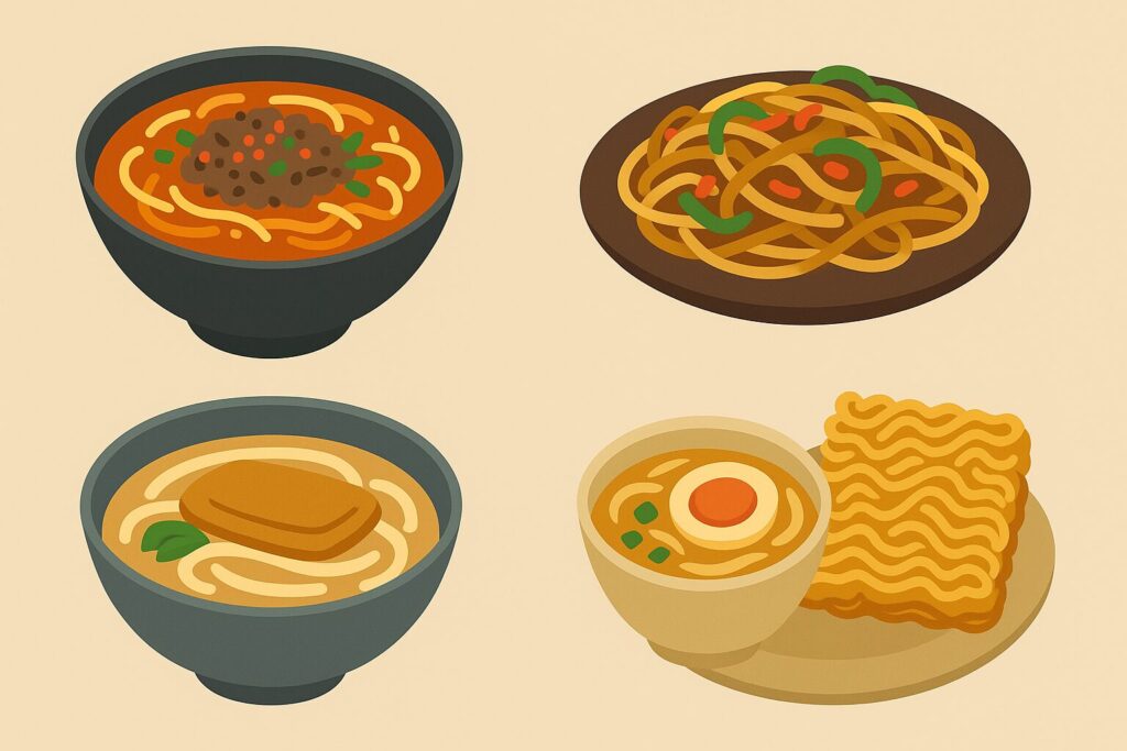 一番太りやすい麺類は何？比較でチェック