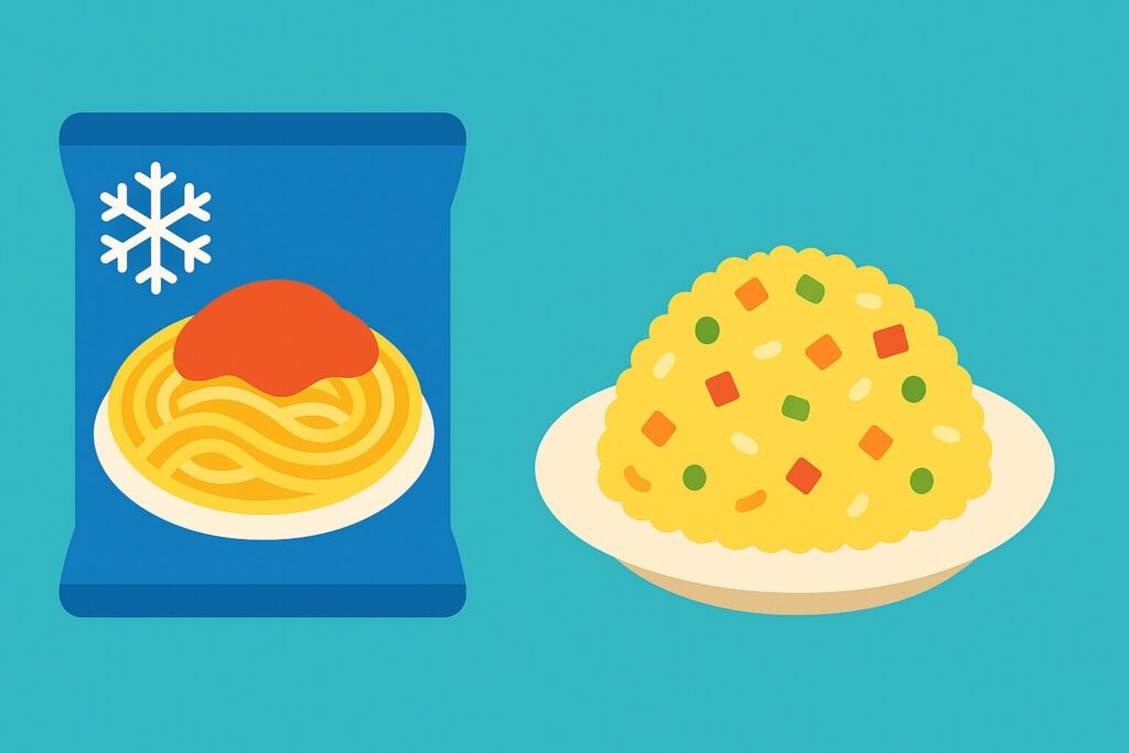 冷凍食品のパスタとチャーハンはどっちが太る?