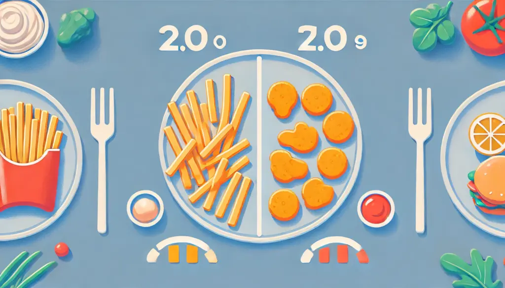 ポテトとナゲットどっちが太る？