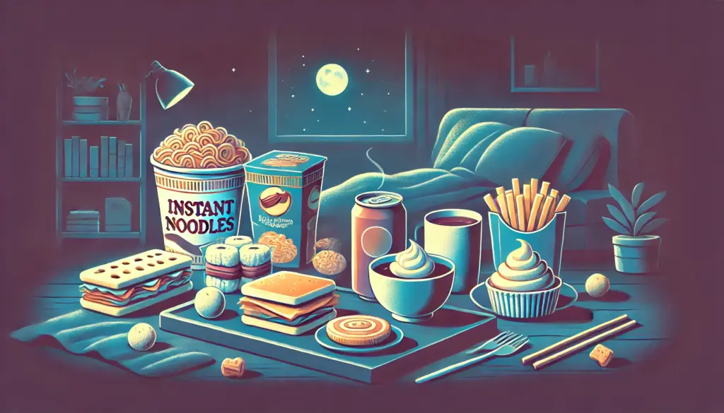 夜寝る前に食べると太る?何時までが安全?