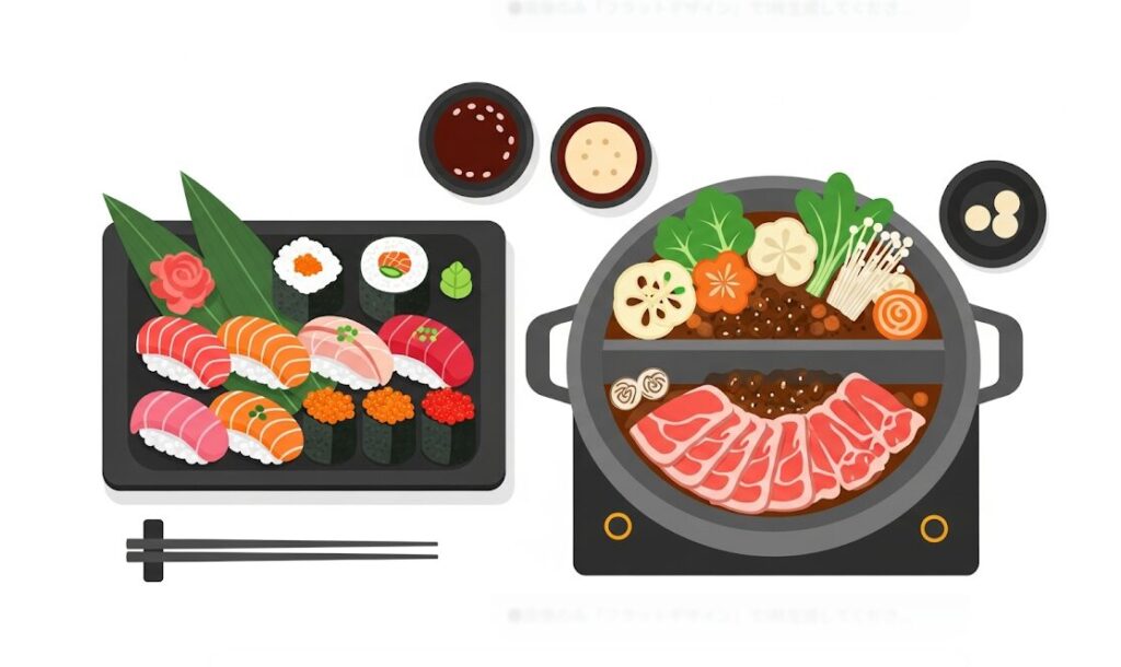 【寿司・しゃぶしゃぶ】高タンパク・低脂質