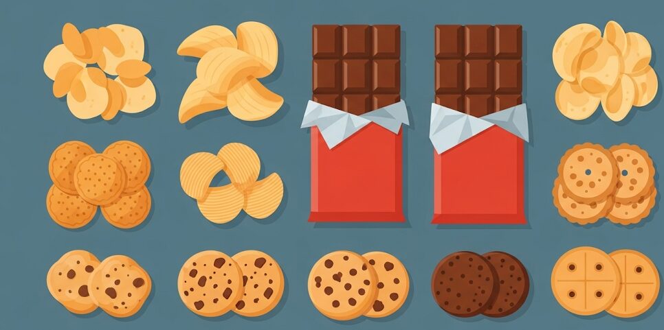 濃厚チョコブラウニー：他のお菓子とのカロリー比較で見る立ち位置