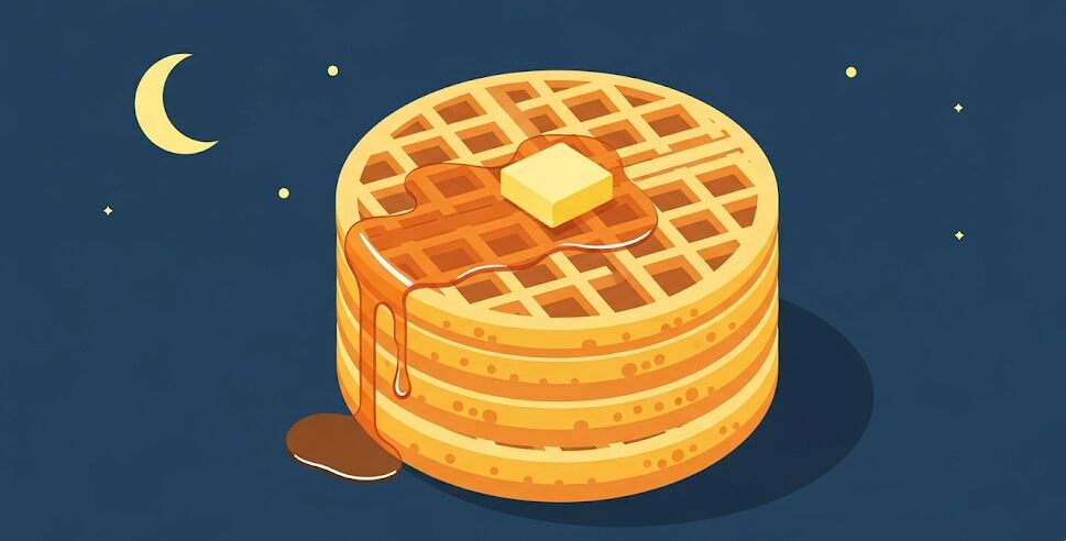 ワッフル:夜寝る前に食べると太る?何時までが安全?