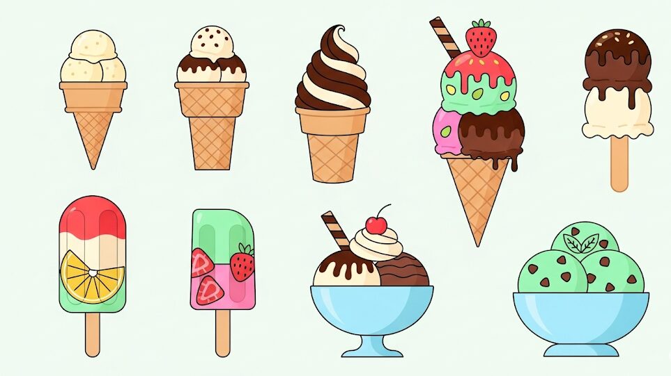 ヨーロピアンシュガーコーン:他のアイスとのカロリー比較で見る立ち位置