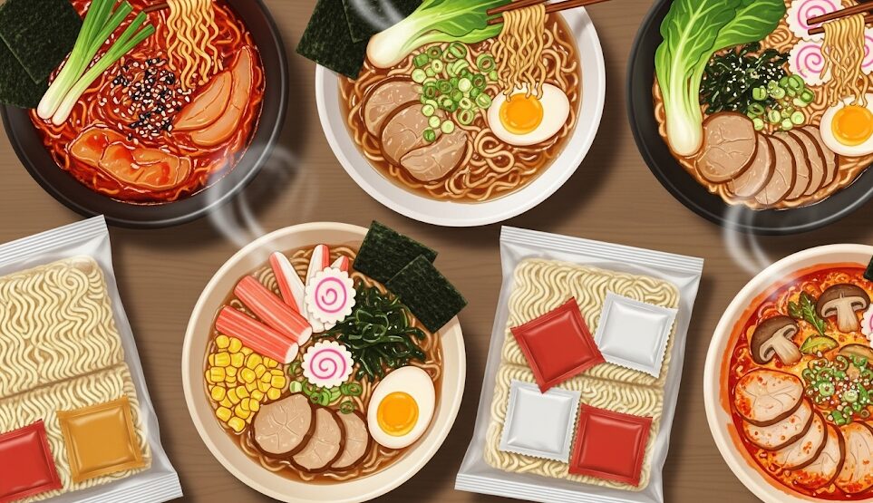 チキンラーメン：他のインスタントラーメンとのカロリー比較