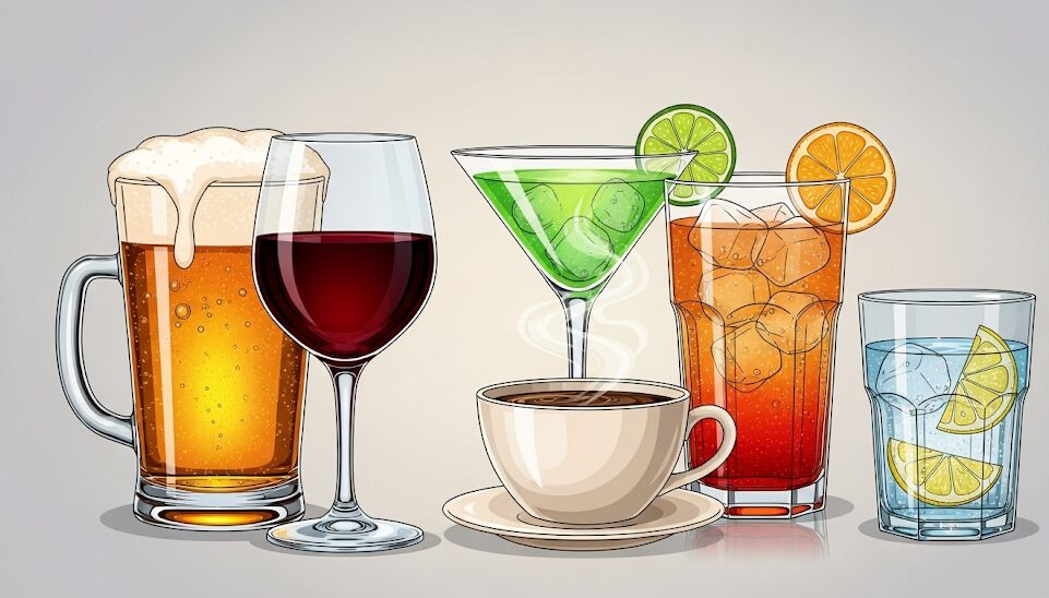 ローソンのグリーンスムージー:他の飲み物とのカロリー比較