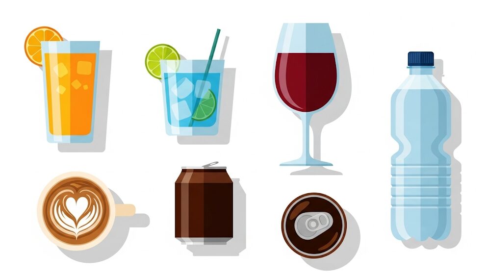 カロリミットアップルスパークリング:他の飲み物とのカロリー・糖質比較