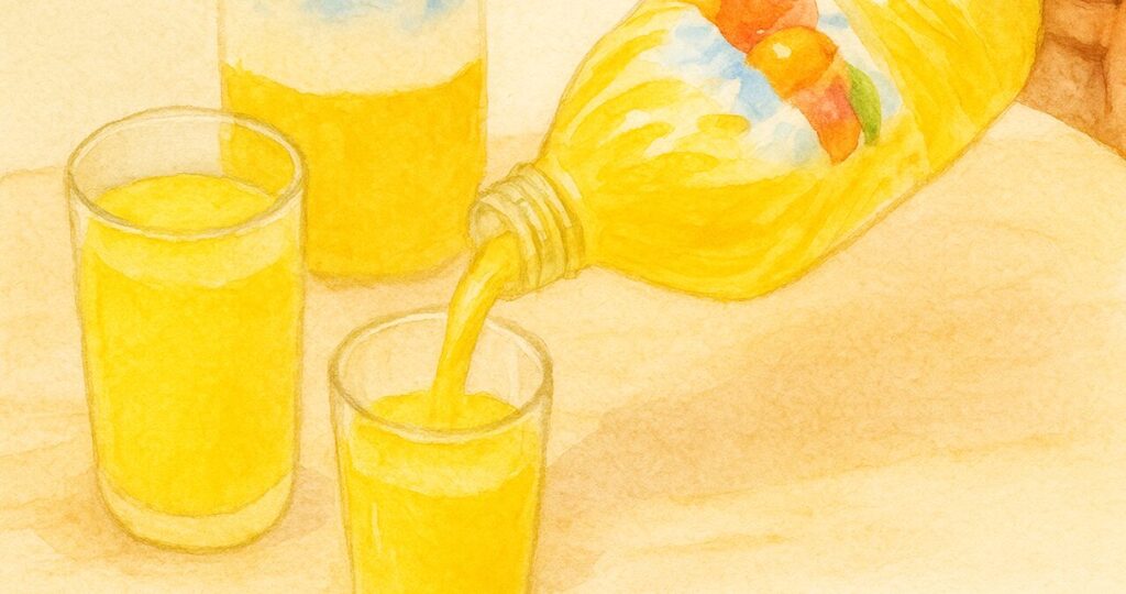 きりっと果実オレンジ&マンゴーで太るのを防ぐ飲み方