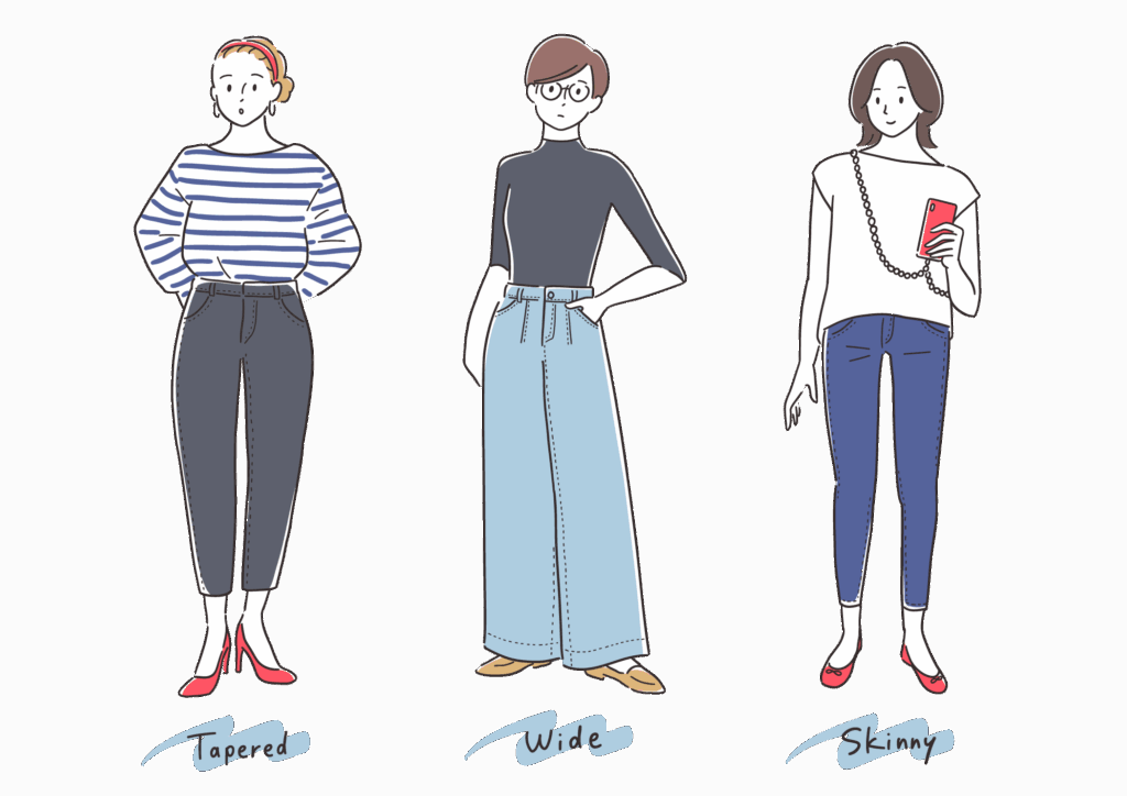 女子のパンツスタイルでの着こなし術