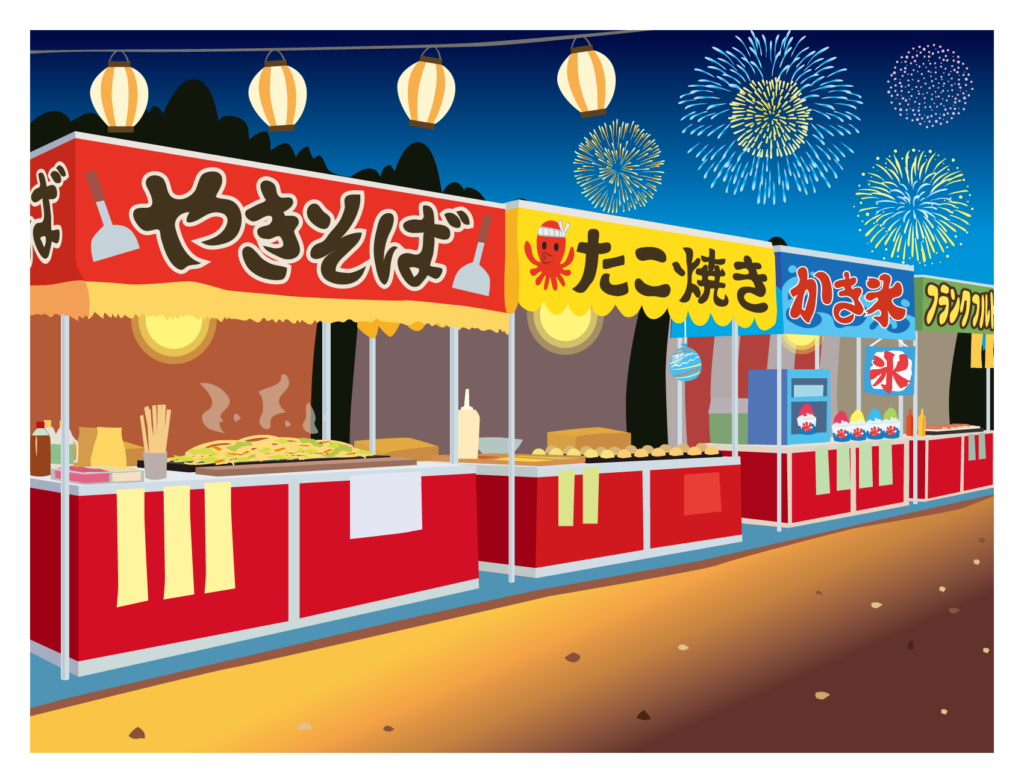 りんご飴：他の屋台とのカロリー比較で見る立ち位置
