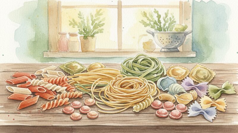 ミートソースパスタ：他のパスタとのカロリー比較で見る立ち位置