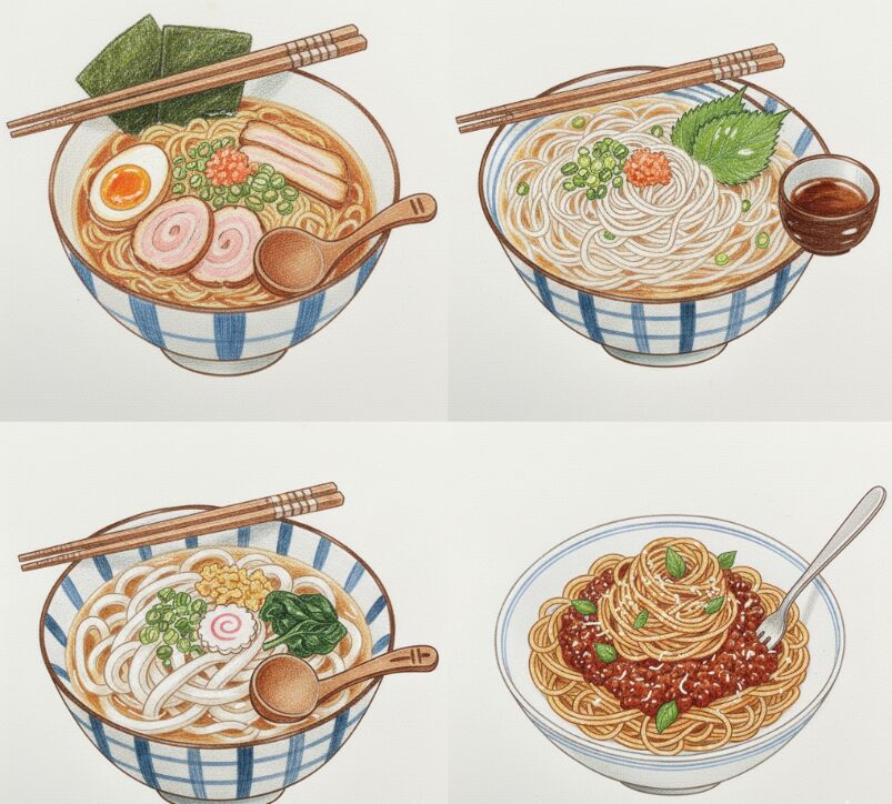 豆腐そうめん:他の麺類とのカロリー比較で見る実力