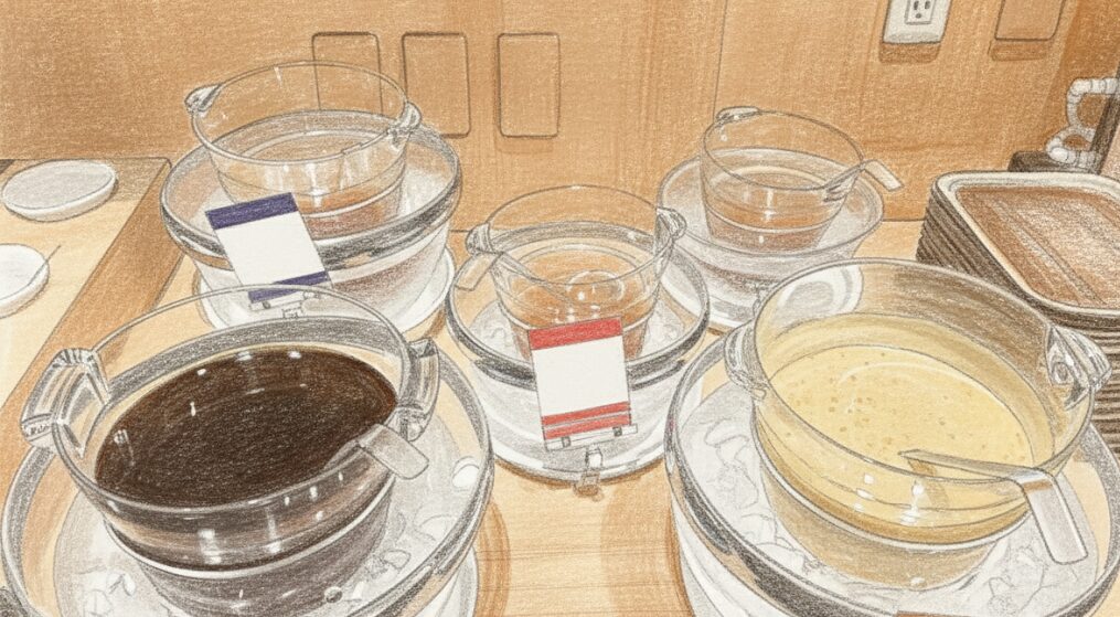 しゃぶ葉:カロリーが高いタレやデザートに注意