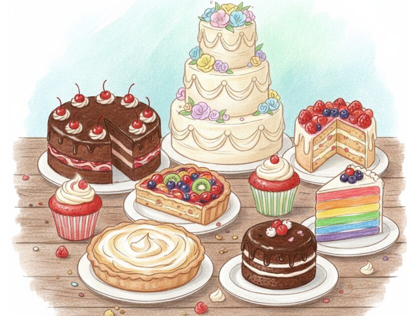 ガトーショコラ：他のケーキとのカロリー比較