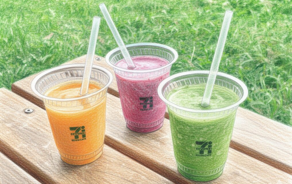 セブンのグリーンスムージー:気になる種類別カロリー・糖質をチェック