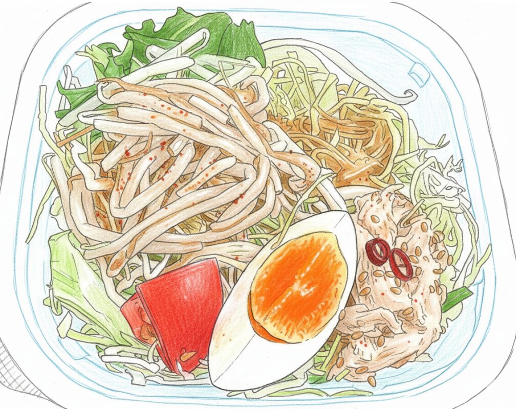 セブンのラーメンサラダで太るのを防ぐ食べ方のコツ