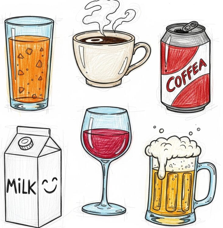 カフェオレ：他の飲み物とのカロリー比較をチェック