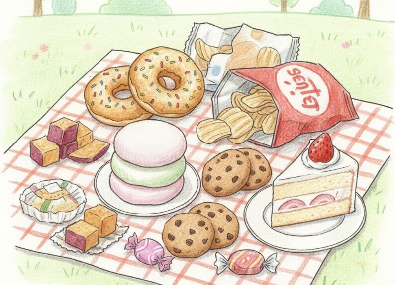 業務スーパーのコーヒーゼリー:他のおやつとのカロリー比較