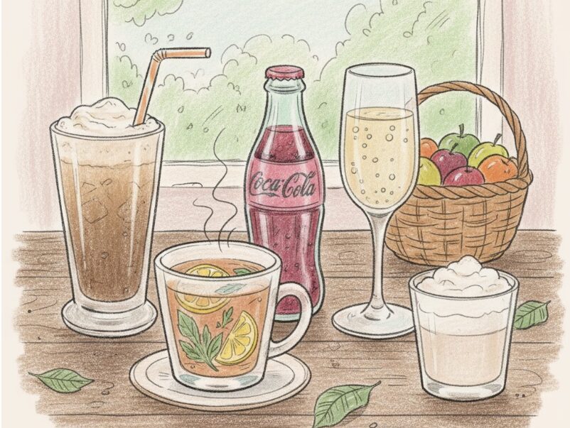 カルピス:他の飲み物とのカロリー比較一覧