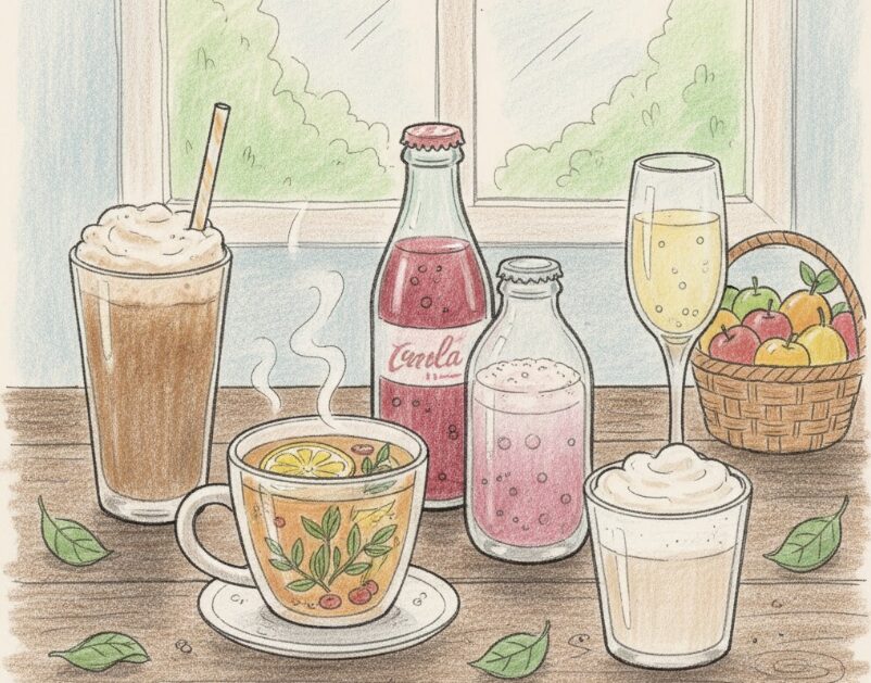 カルピス睡眠の質：他の飲み物とのカロリー比較