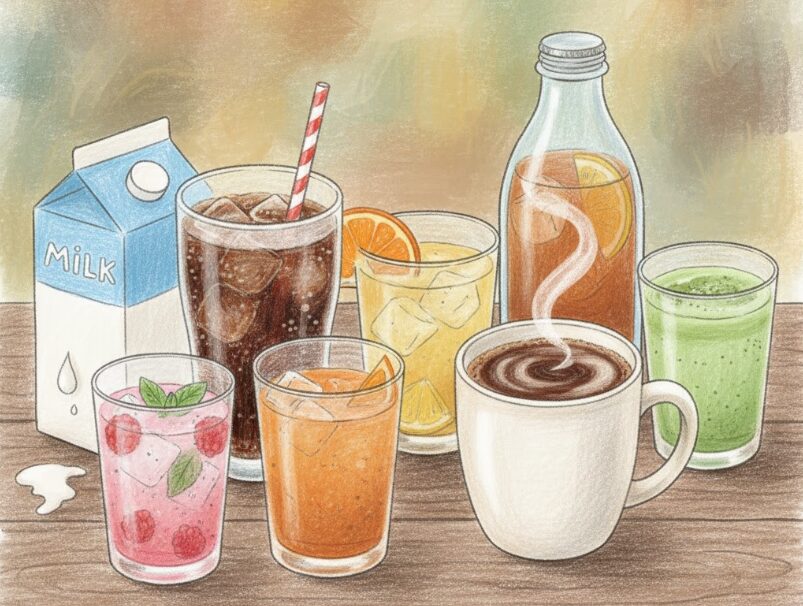 モンスターエナジー:他の飲み物とのカロリー比較