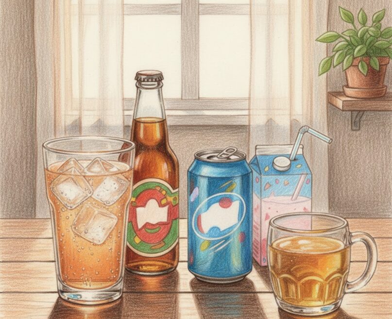 スプライト:他の飲み物とのカロリー比較