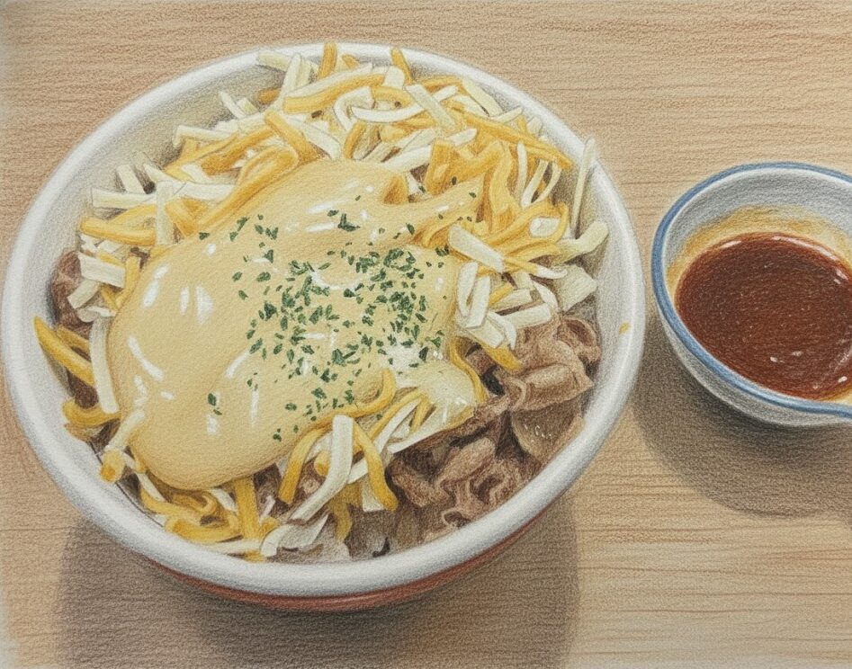 すき家のチーズ牛丼で太るのを避ける食べ方