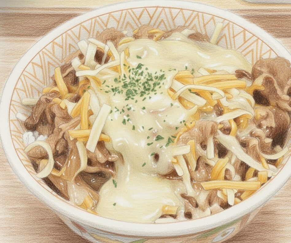 すき家のチーズ牛丼は太る？カロリーと原因