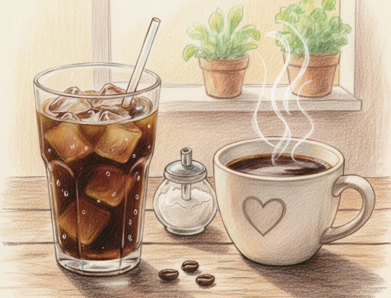 アイスとホットどっちが痩せるのか比較