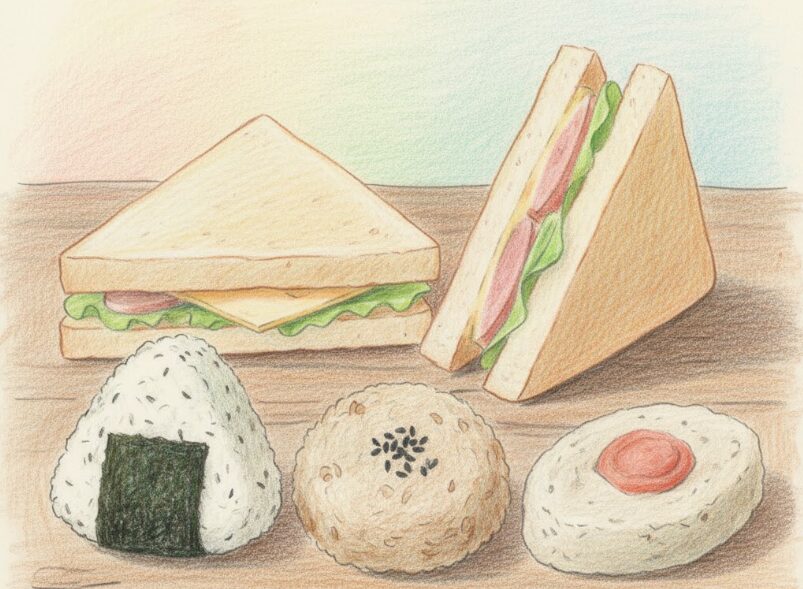 サンドイッチとおにぎりどっちが太る?