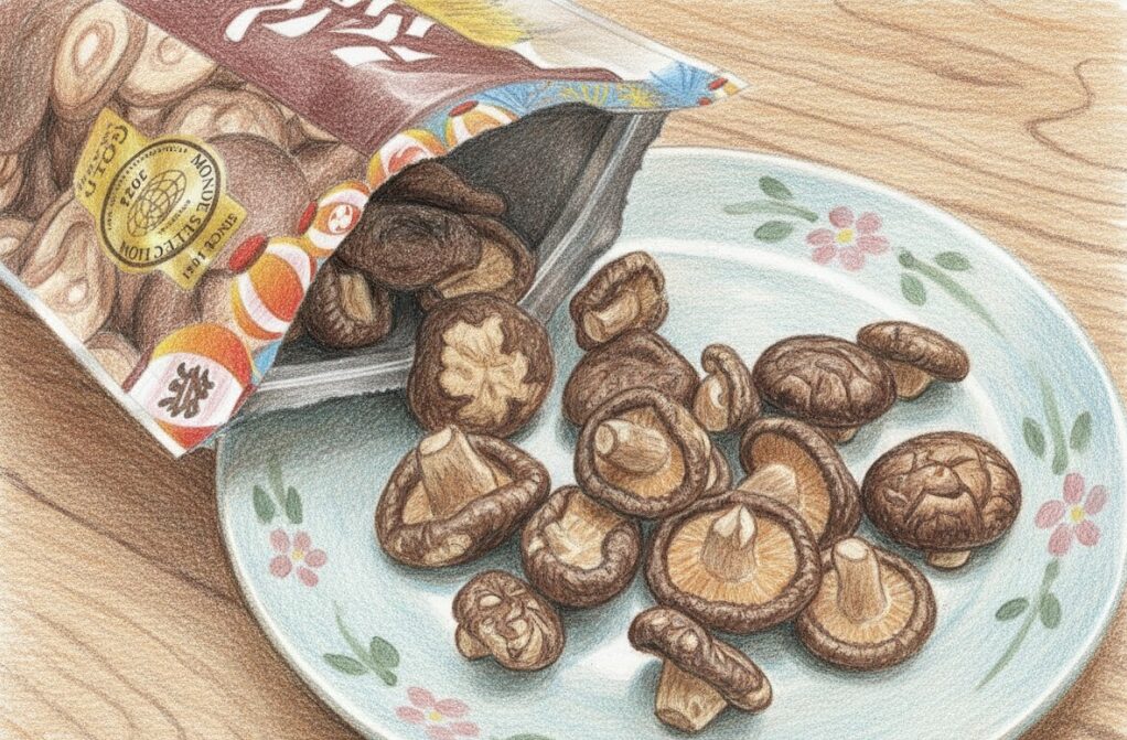 ドンキのしいたけスナックは太る？成分を分析