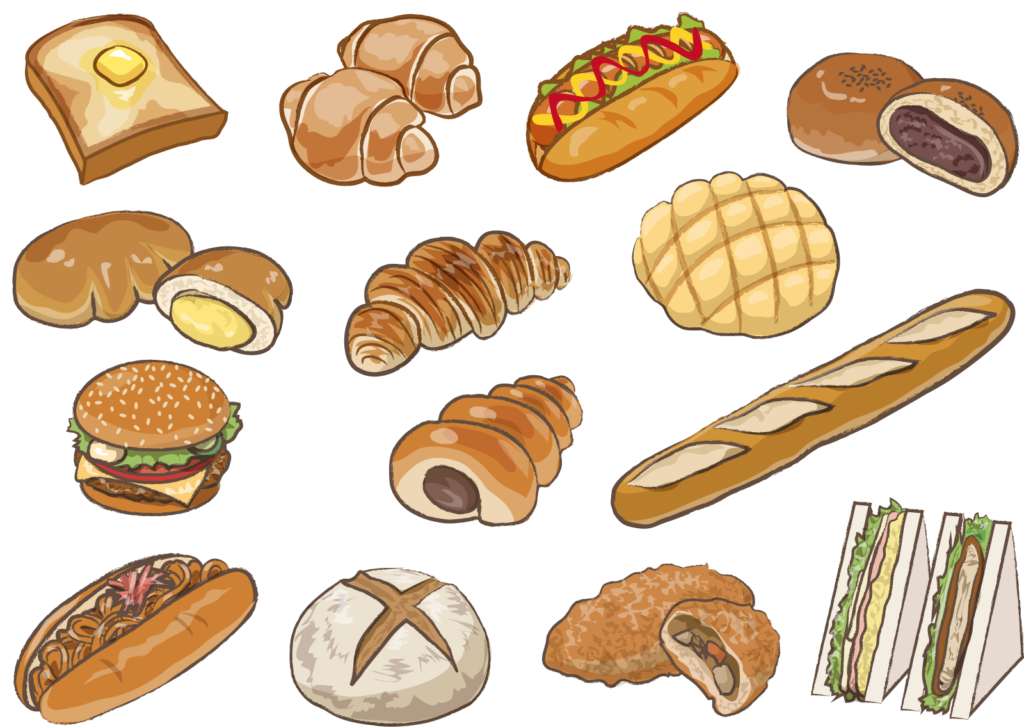 セブンのカレーパン:他のパンとのカロリー比較