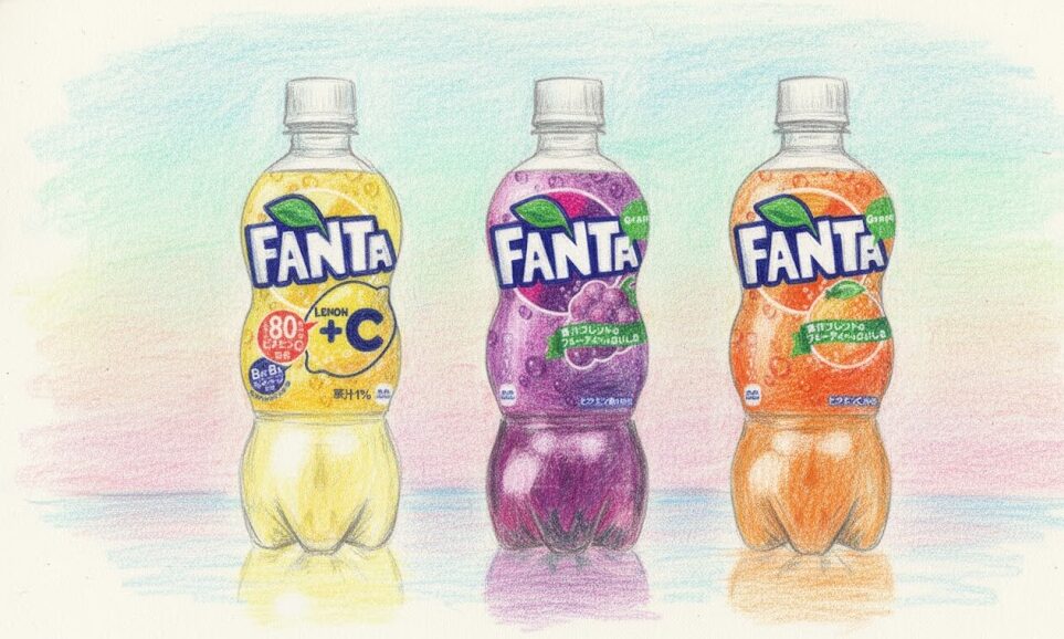 ファンタの種類別カロリー・糖質一覧