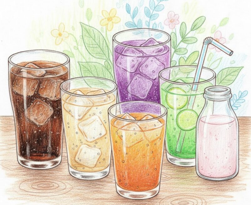 メッツライチ:他の飲み物とのカロリー比較で位置を知る