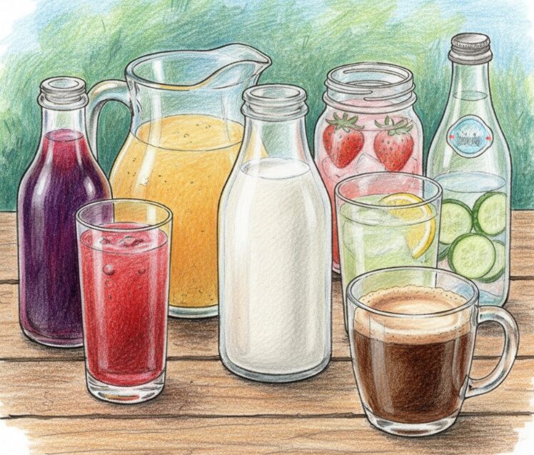 セブンの飲むヨーグルト：牛乳やジュースとのカロリー比較