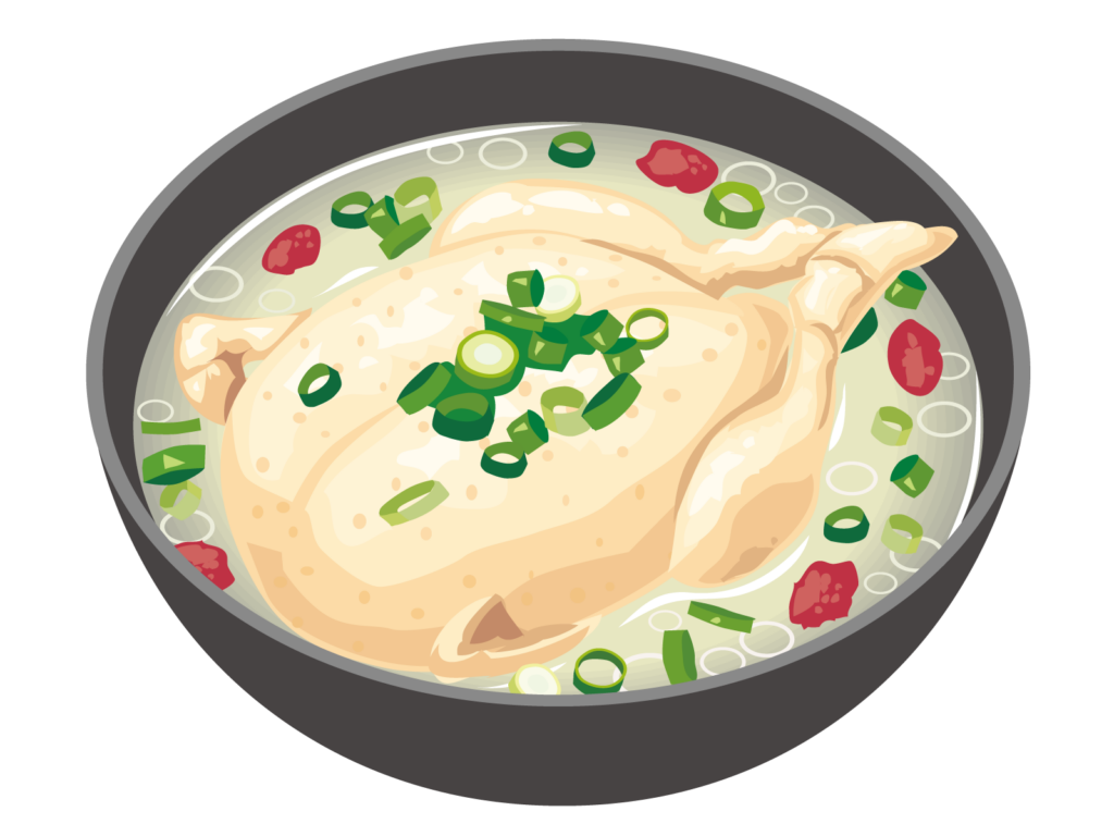 テールスープ：栄養成分をサムゲタンと比較