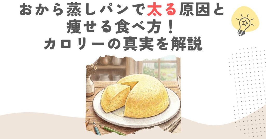 おから蒸しパンで太る原因と痩せる食べ方！カロリーの真実を解説
