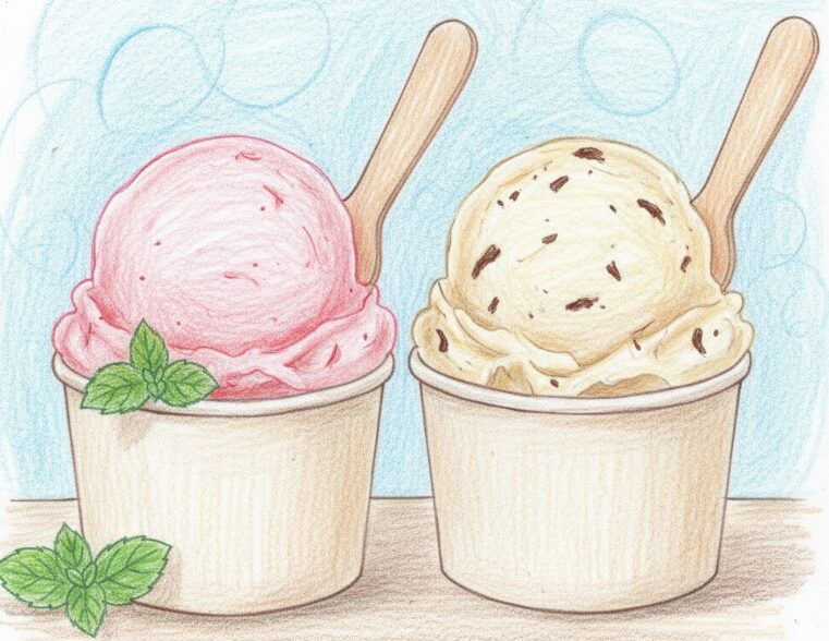 アイスクリームとのカロリー比較