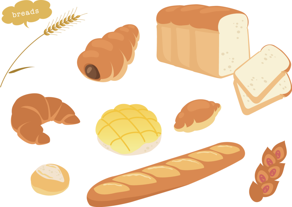 他のパンと塩パンの成分比較