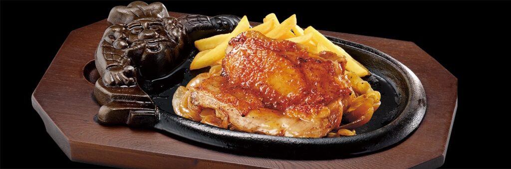 ブロンコビリー:1. 炭焼きぱりぱりチキンステーキ