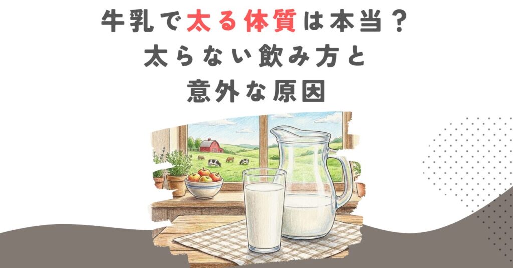 牛乳で太る体質は本当？太らない飲み方と意外な原因