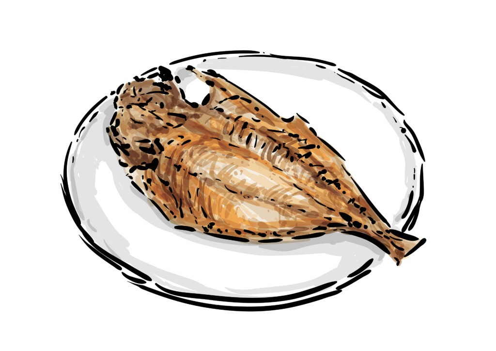 アジの干物で太るのを防ぐ食べ方