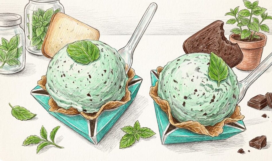 チョコミントアイスで太る原因と成分分析