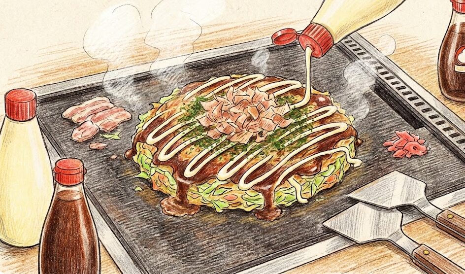 とん平焼き：太る原因はマヨネーズとソースにある