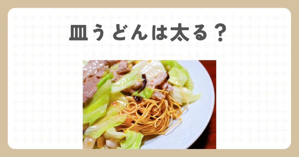 皿うどんは太る？カロリーの真実と太らない食べ方を徹底解説