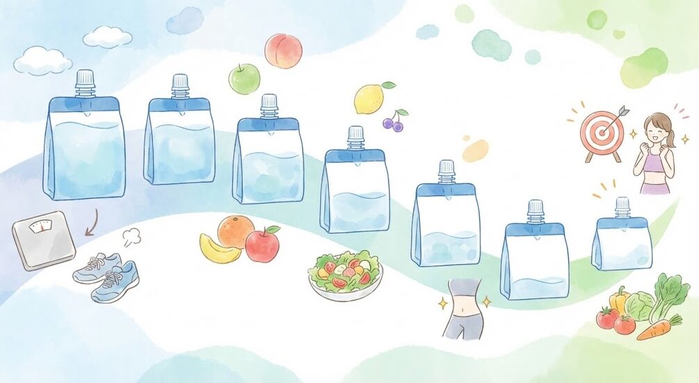 1週間のウィダーインゼリーダイエットでどのくらい痩せる？